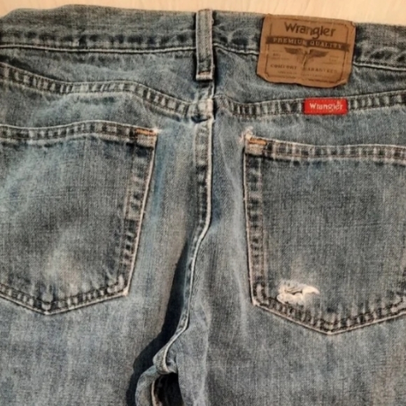 Mens Wrangler Jeans - Straight Leg - Denim JeansMens Size:29-30 - Picture 7 of 7
